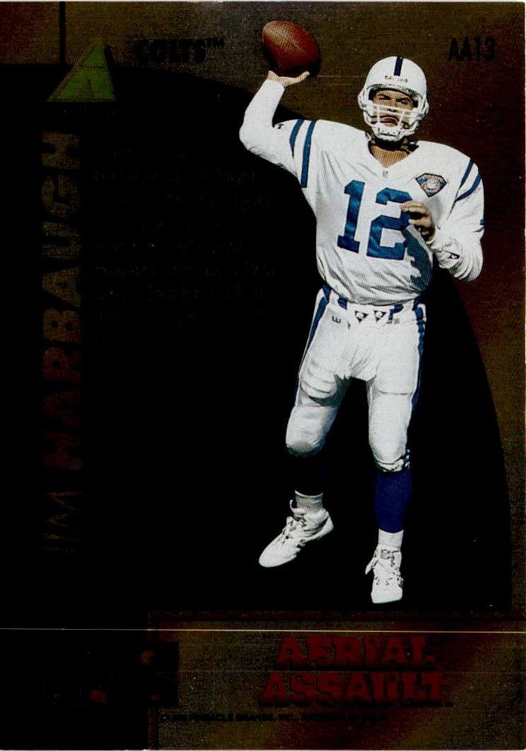 1995 Pinnacle Club Collection #AA13 Jim Harbaugh Aerial Assault