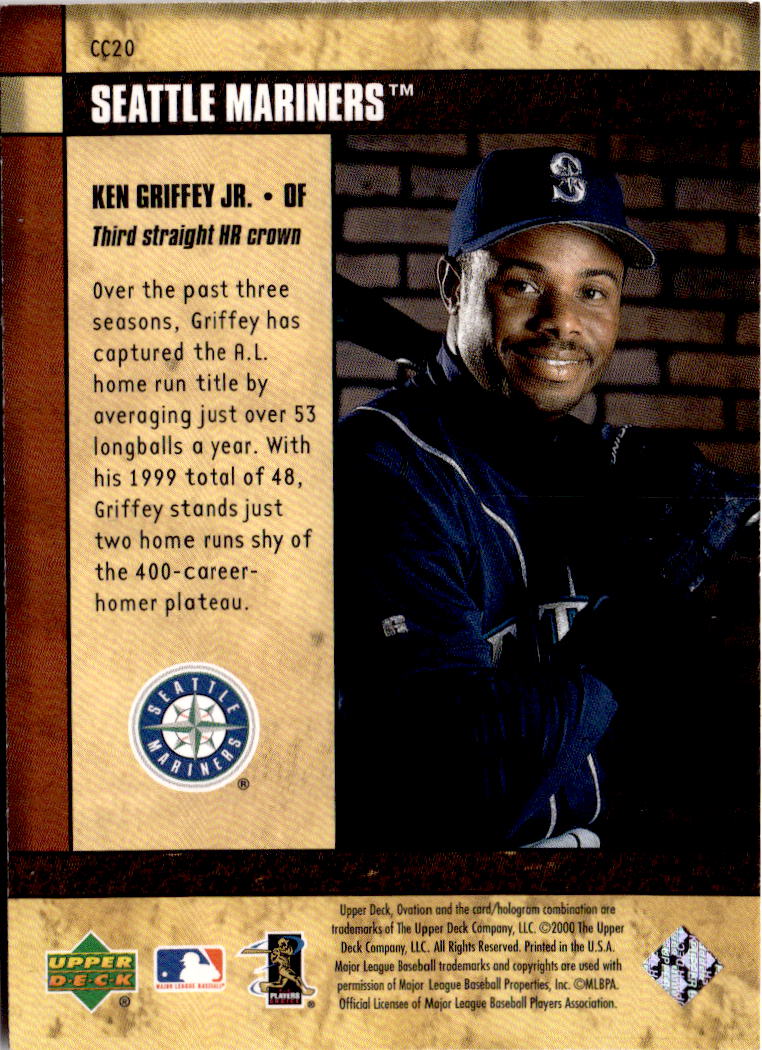 2000 Upper Deck Ovation #CC20 Ken Griffey Jr. Curtain Calls