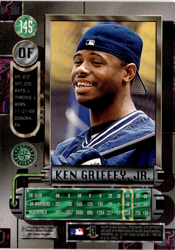 1997 Metal Universe #145 Ken Griffey Jr.