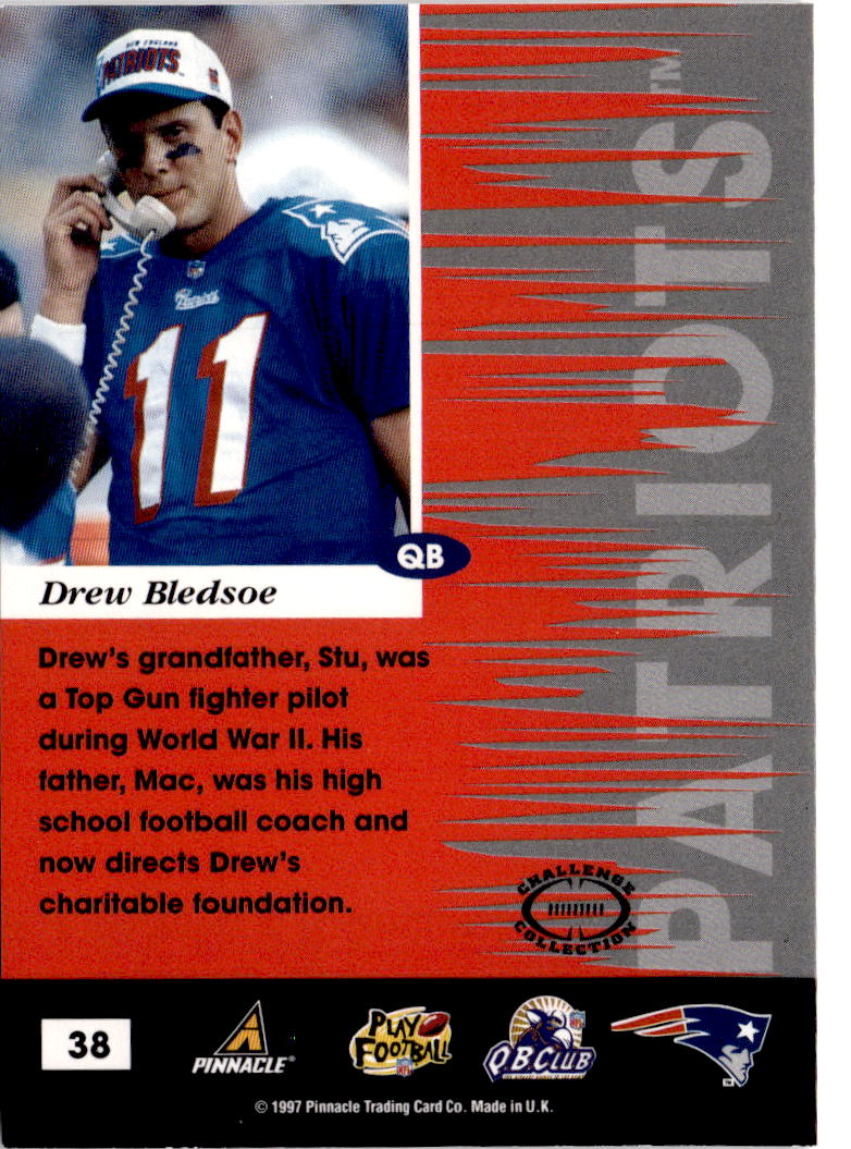 1997 Pinnacle Inscriptions #38 Drew Bledsoe