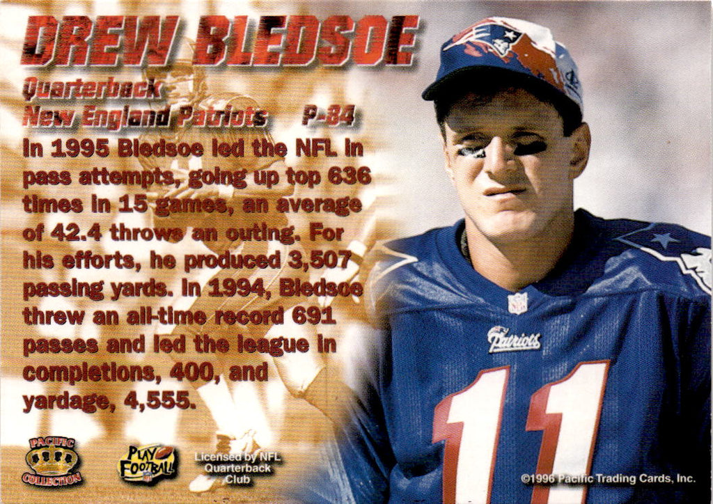 1996 Pacific Dynagon #P-84 Drew Bledsoe