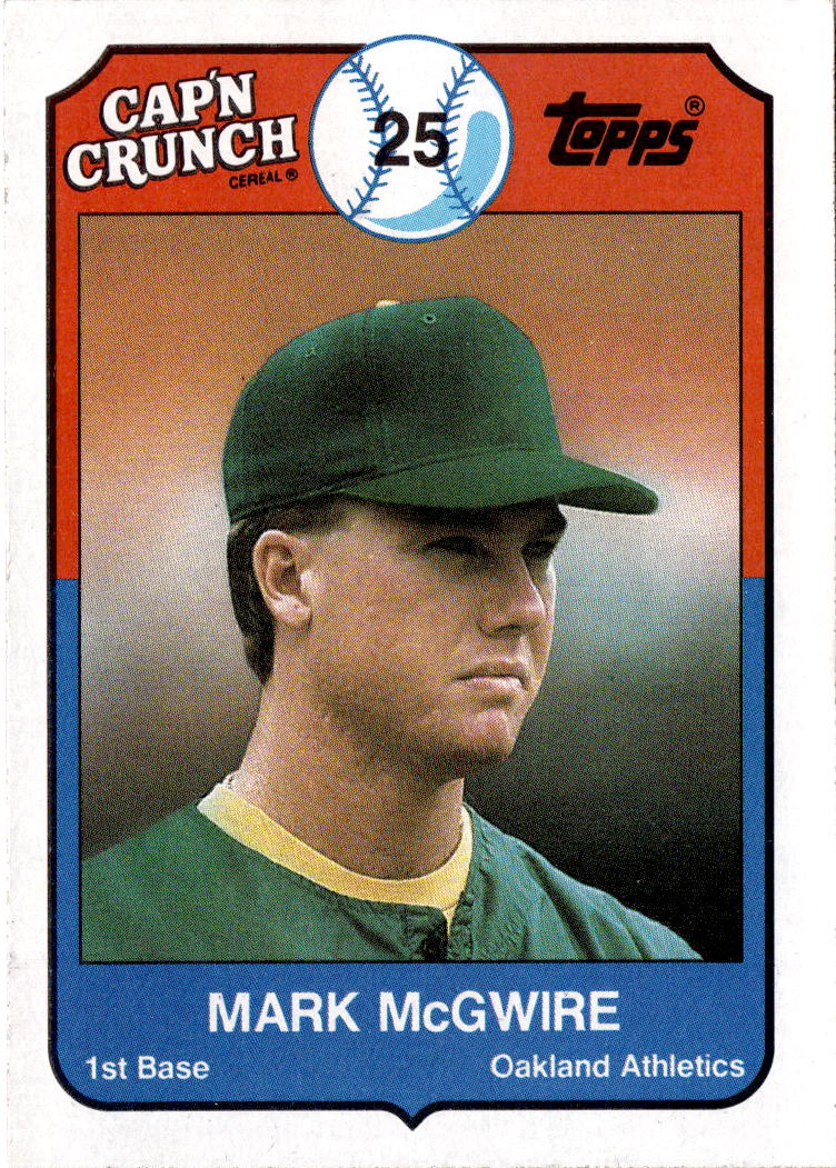 1989 Topps Cap'n Crunch #22 Mark McGwire