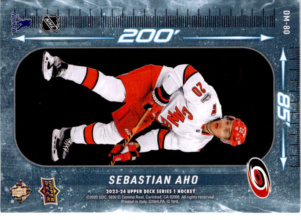 2023-24 Upper Deck #DM-80 Sebastian Aho 200' x 85' Gold
