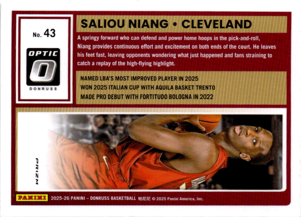2025-26 Donruss #50 Joson Sanon Optic Holo