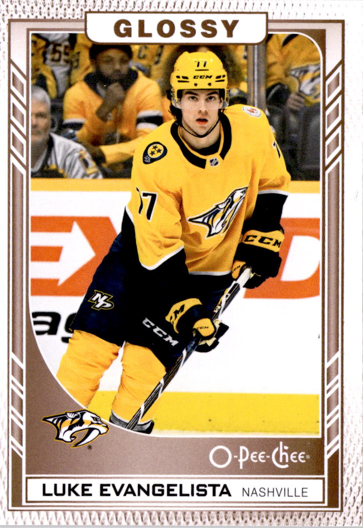 2023-24 Upper Deck #R-21 Luke Evangelista O-Pee-Chee Glossy