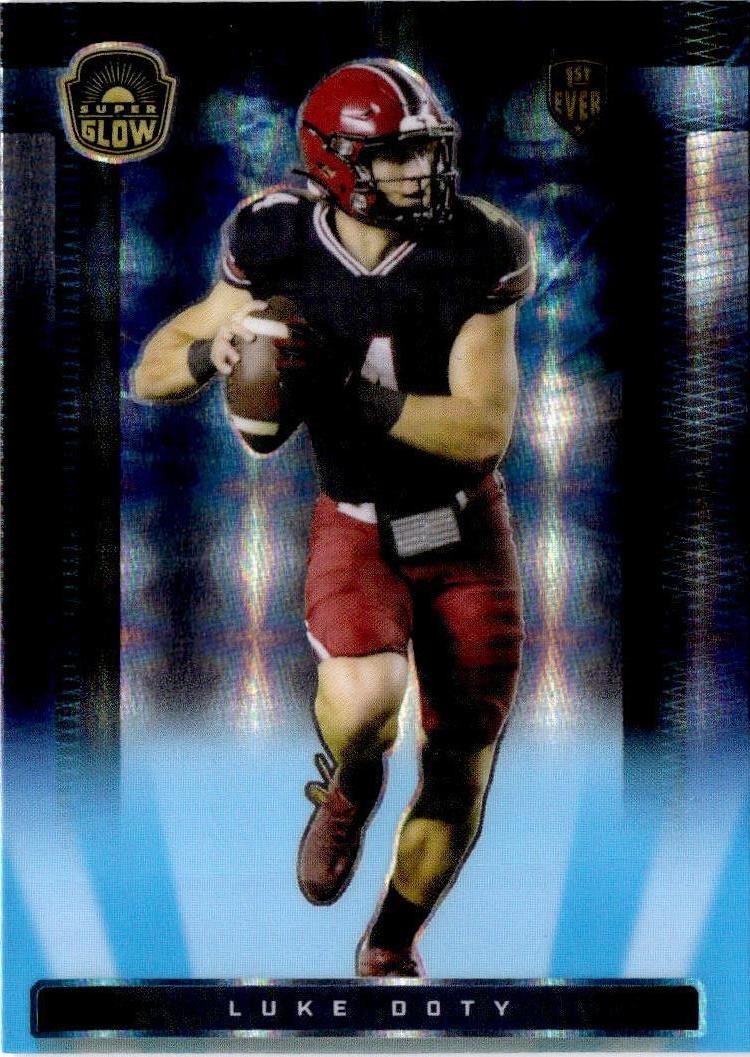 2021 Super Glow Sports #34 Luke Doty Blue Glow