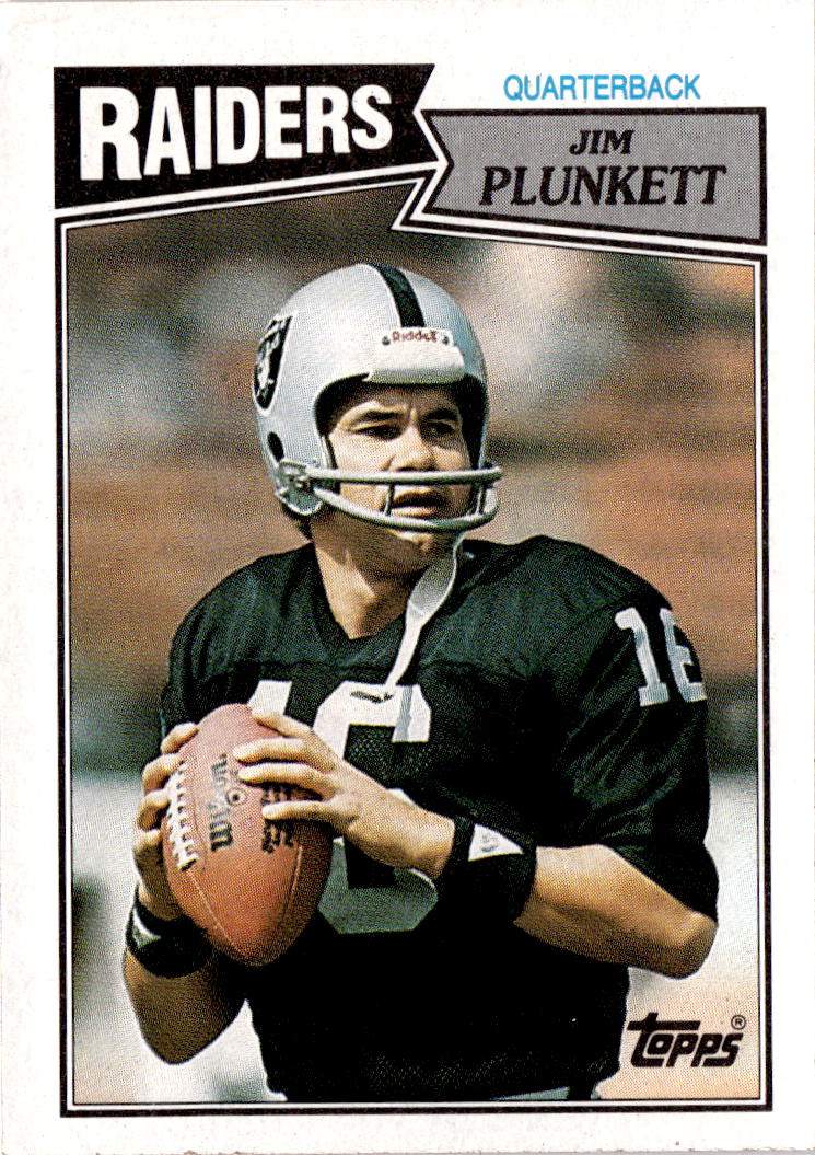 1987 Topps #214 Jim Plunkett