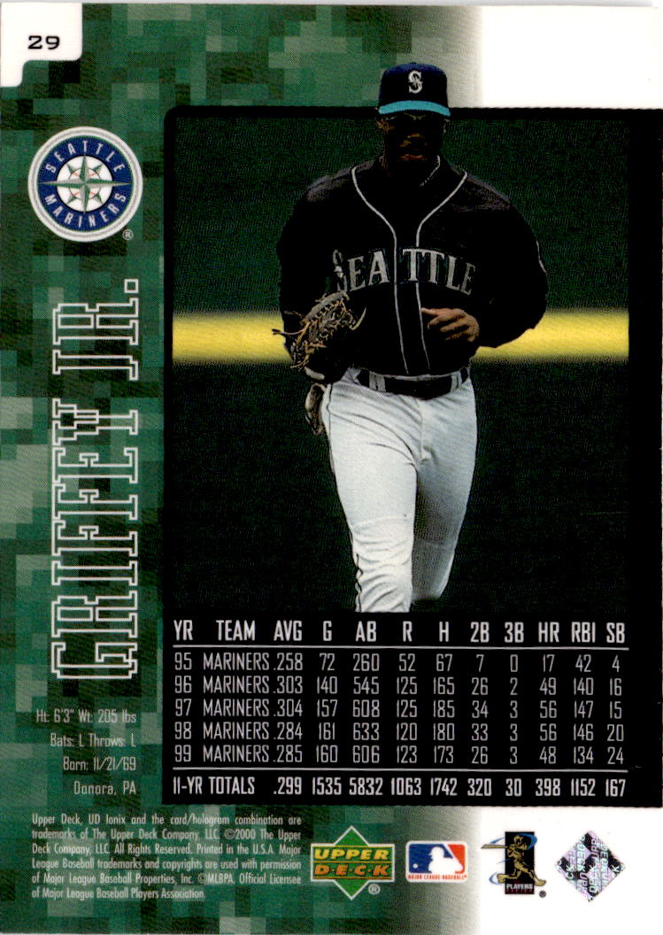 2000 UD Ionix #29 Ken Griffey Jr.