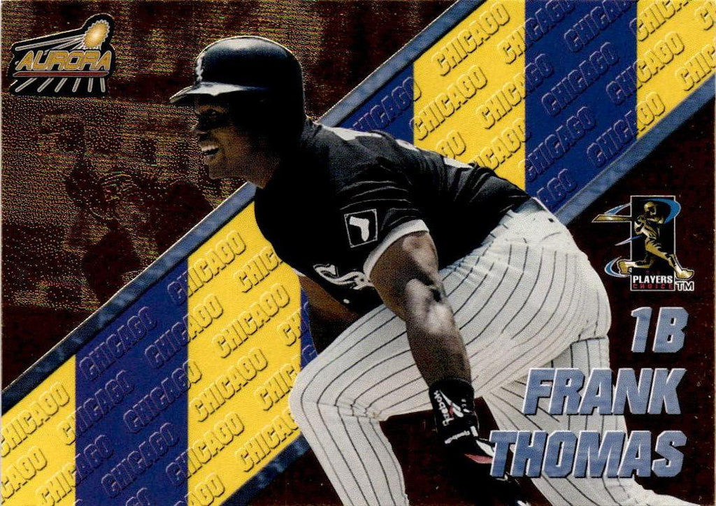 1998 Pacific Aurora #35 Frank Thomas Pennant Fever