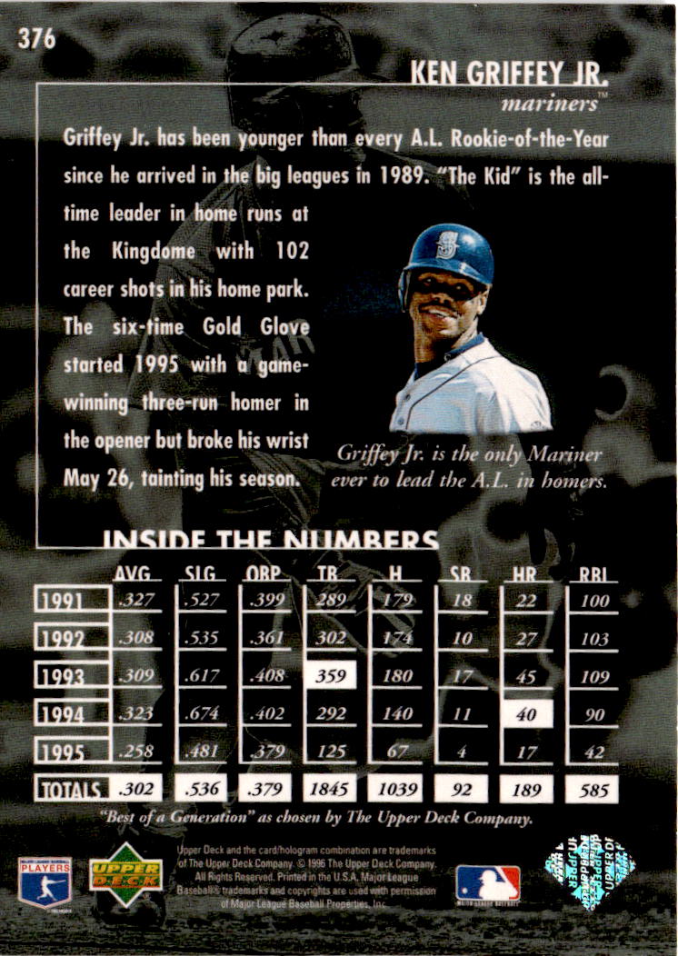 1996 Upper Deck #376 Ken Griffey Jr.