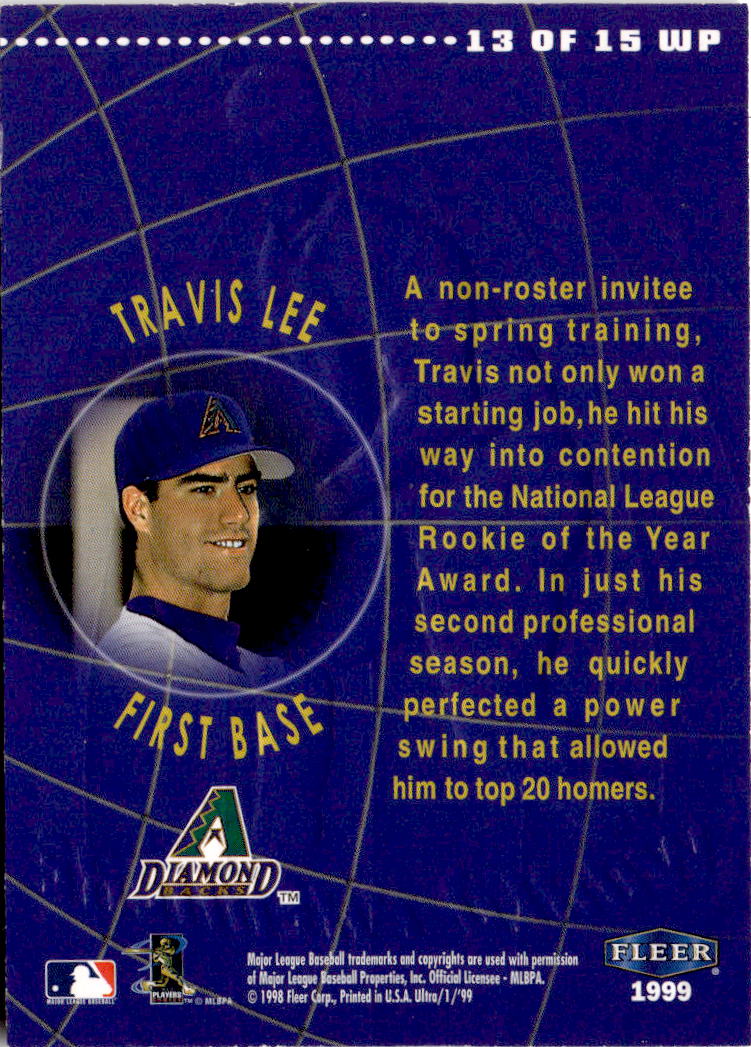 1999 Ultra #13 WP Travis Lee World Premiere