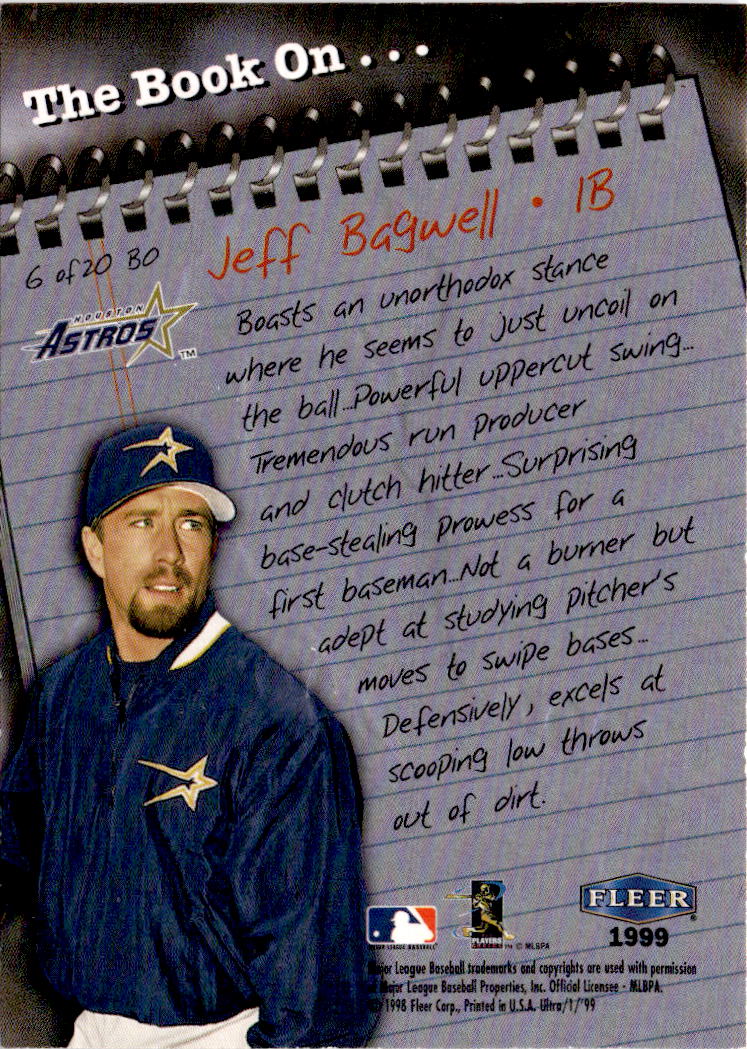 1999 Ultra #6 BO Jeff Bagwell The Book On