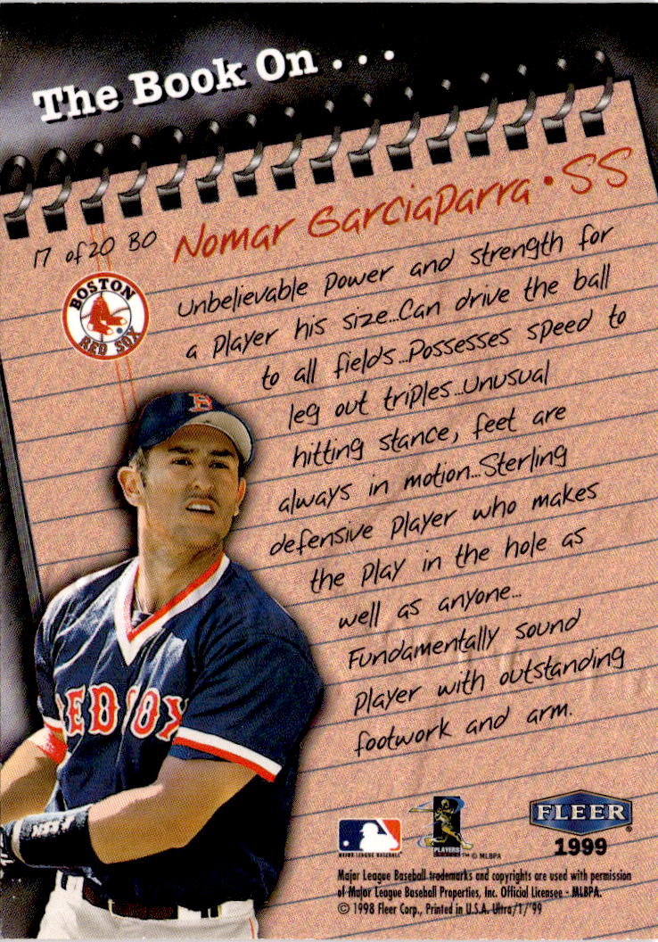 1999 Ultra #17 BO Nomar Garciaparra The Book On