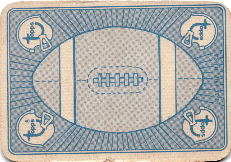 1971 Topps #9 Tommy Nobis Game Inserts