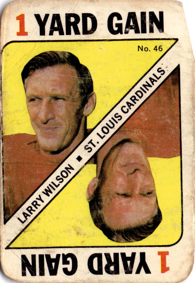 1971 Topps #46 Larry Wilson Game Inserts