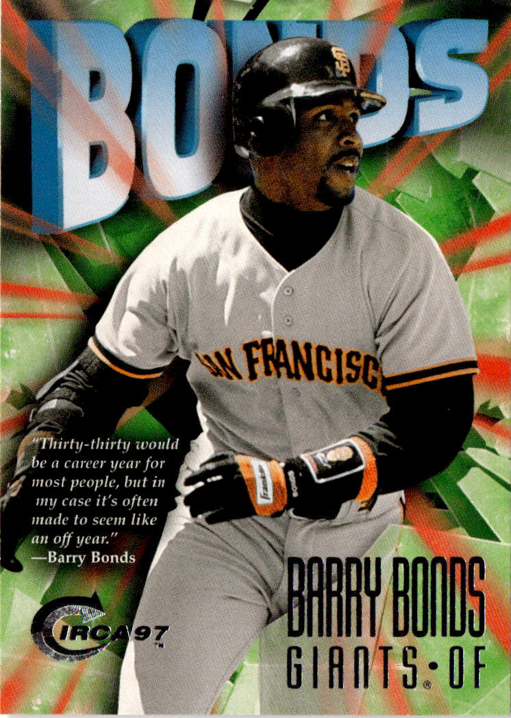 1997 Circa #25 Barry Bonds