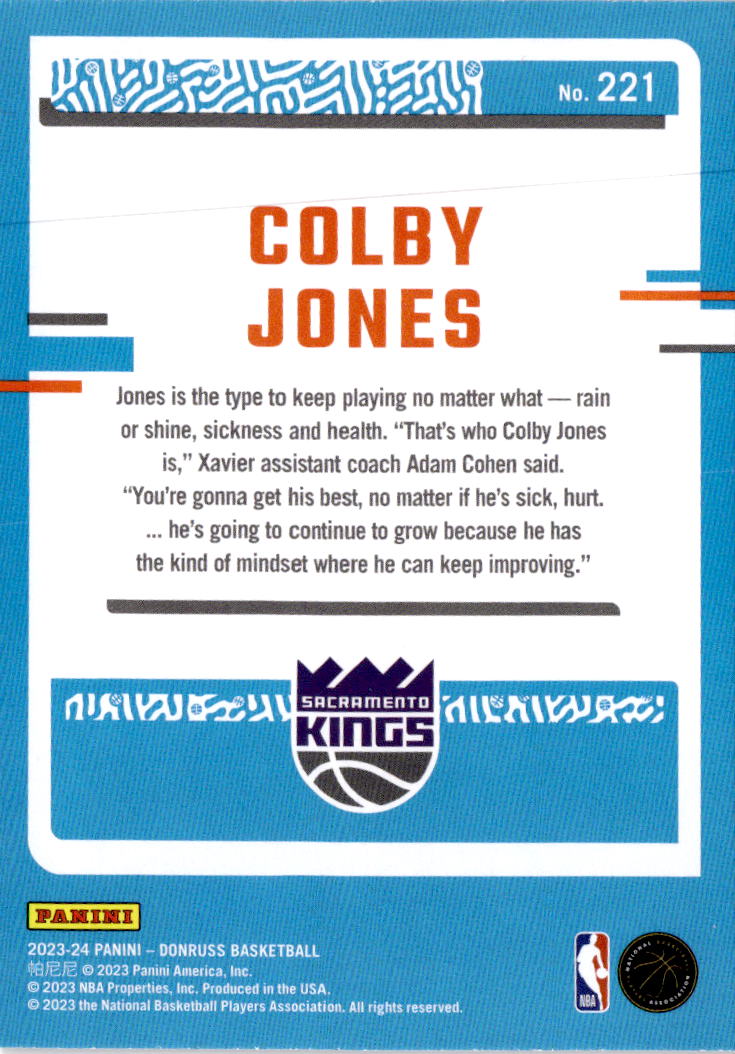 2023-24 Donruss #221 Colby Jones