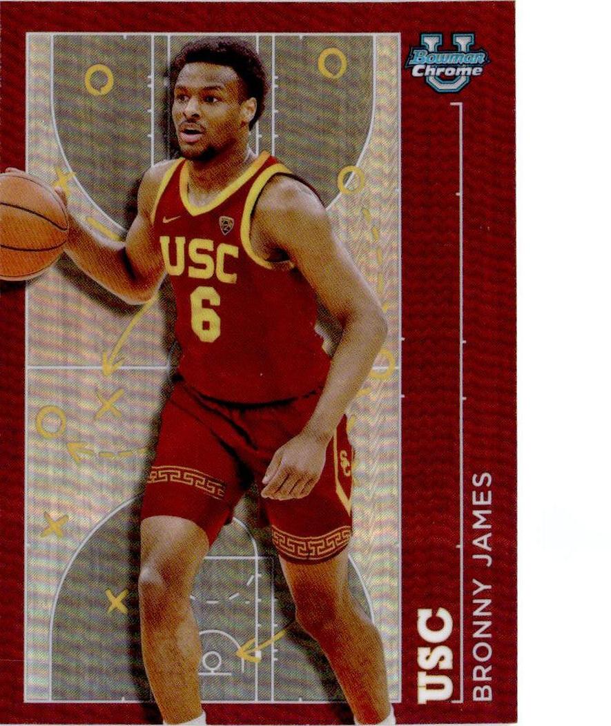 2023-24 Bowman University Chrome #PP-1 Bronny James Prodigal Playmakers