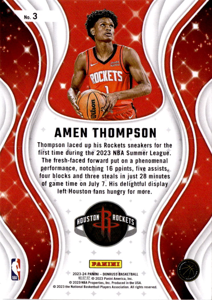 2023-24 Donruss #3 Amen Thompson Magicians