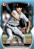 2023 Bowman Draft #BD-82 Christian Oppor Sky Blue #/499