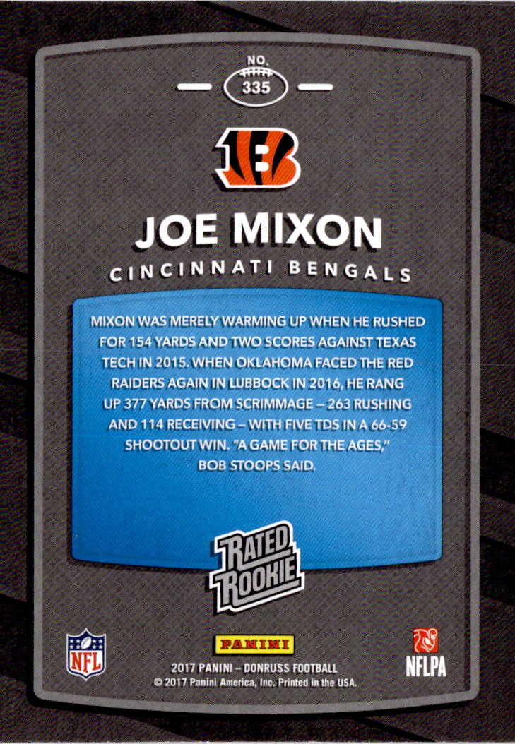 2017 Donruss #335 Joe Mixon