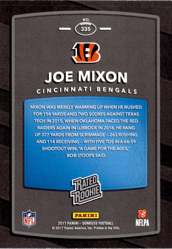 2017 Donruss #335 Joe Mixon