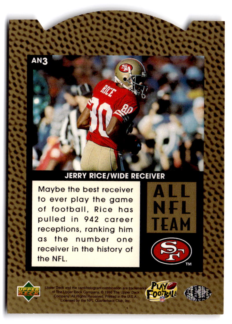1996 Upper Deck Silver Collection #AN3 Jerry Rice All-NFL Team