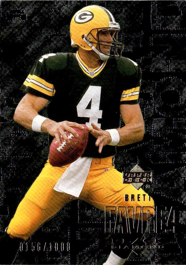 2000 Upper Deck Black Diamond #43 Brett Favre Gold #/1000