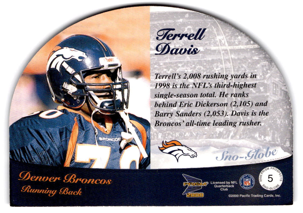 2000 Pacific Prism Prospects #6 Brian Griese Sno-Globe Die Cuts