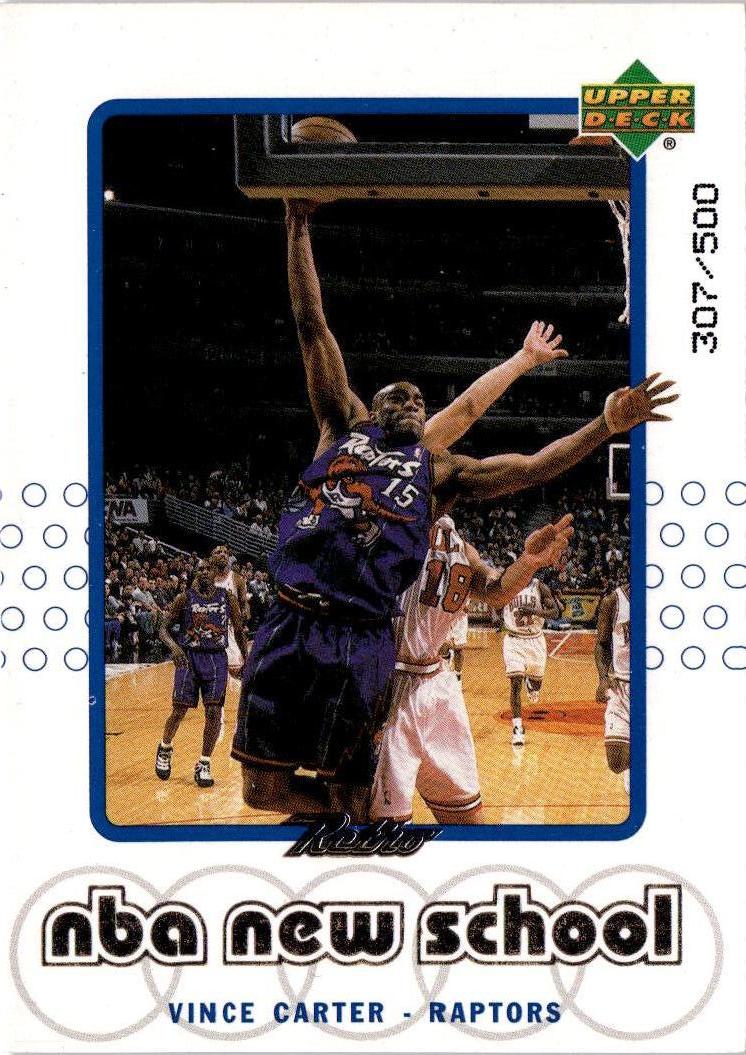 1999-00 Upper Deck Retro #S24 Vince Carter Old School/New School Parallel #/500