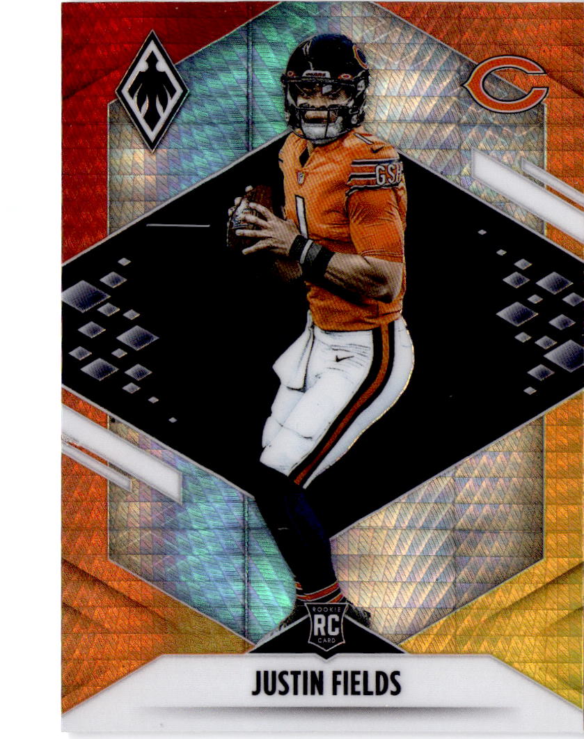 2021 Panini Phoenix #108 Justin Fields Fire Burst