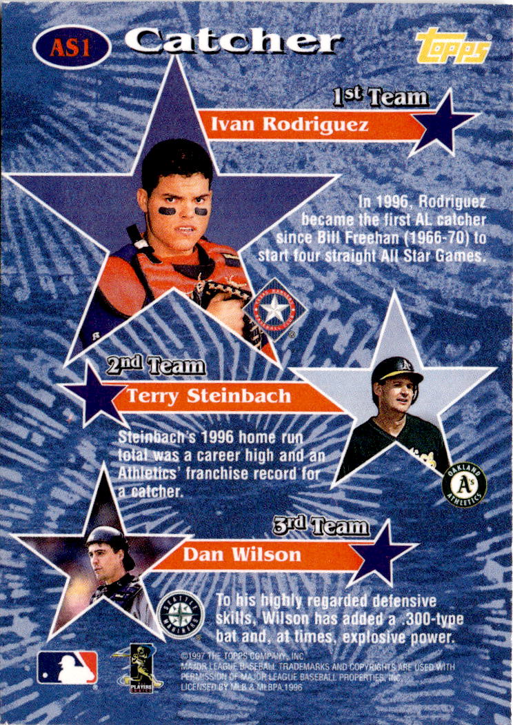 1997 Topps #AS1 Ivan Rodriguez All-Stars