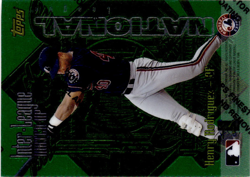 1997 Topps #ILM11 Henry Rodriguez / Joe Carter Inter-League Match-Up Finest
