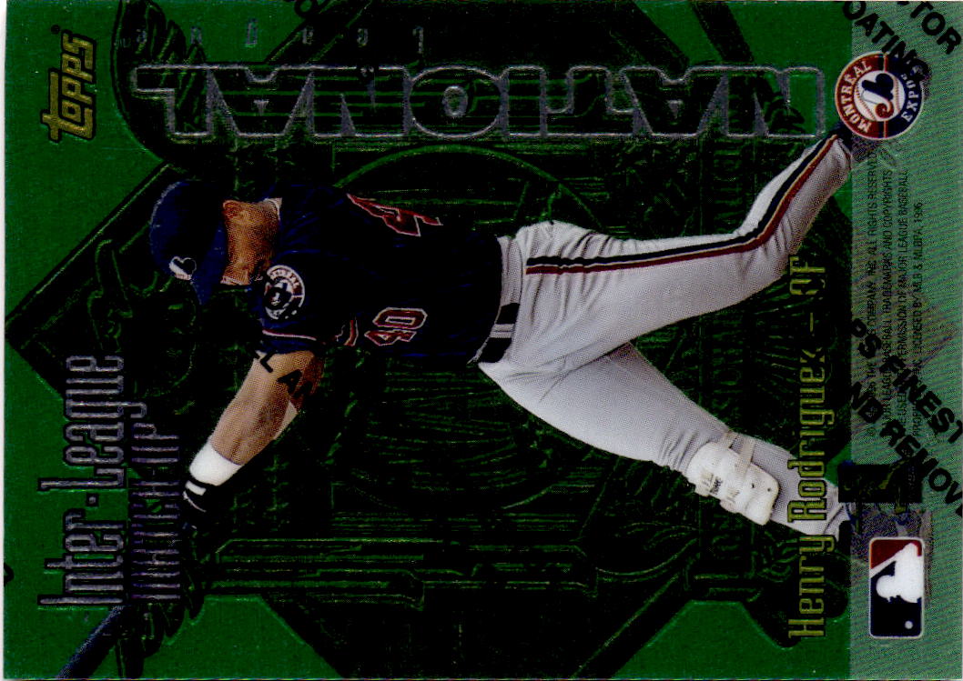 1997 Topps #ILM11 Henry Rodriguez / Joe Carter Inter-League Match-Up Finest