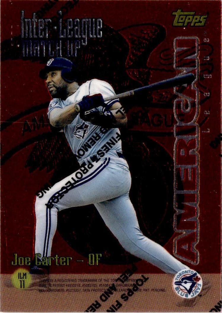1997 Topps #ILM11 Henry Rodriguez / Joe Carter Inter-League Match-Up Finest