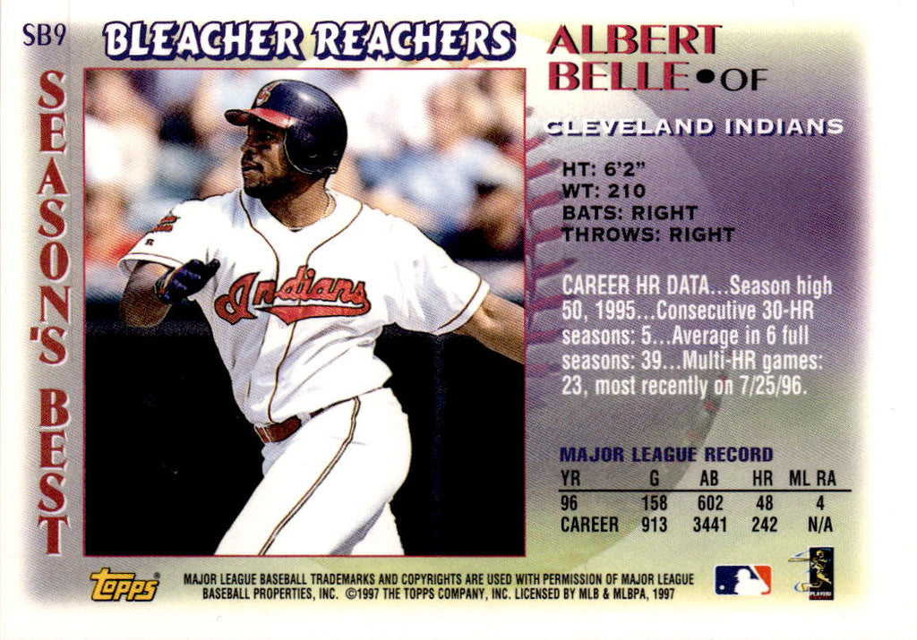 1997 Topps #SB9 Albert Belle Season's Best