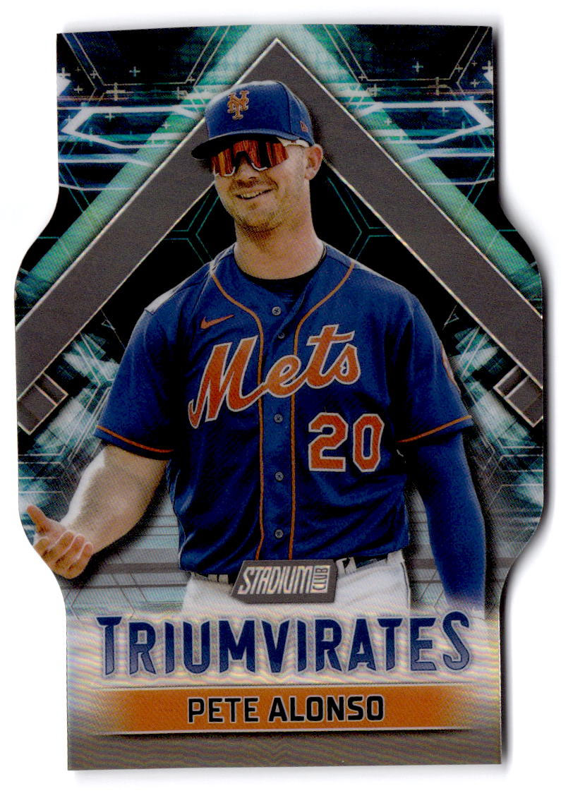 2023 Stadium Club #T-11 Pete Alonso Triumvirates