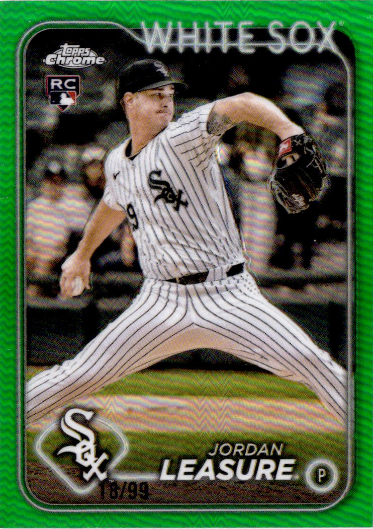 2024 Topps Chrome Update #USC94 Jordan Leasure Green Refractors #/99