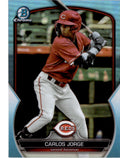 2023 Bowman Draft #BD-105 Carlos Jorge Sky Blue #/499