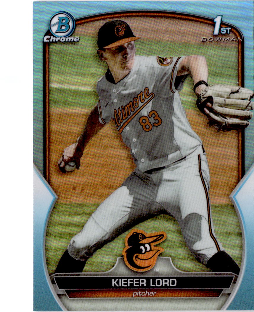 2023 Bowman Draft #BDC-137 Kiefer Lord Chrome Sky Blue Refractor