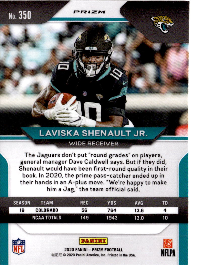 2020 Panini Prizm #350 Laviska Shenault Jr. Prizm Disco
