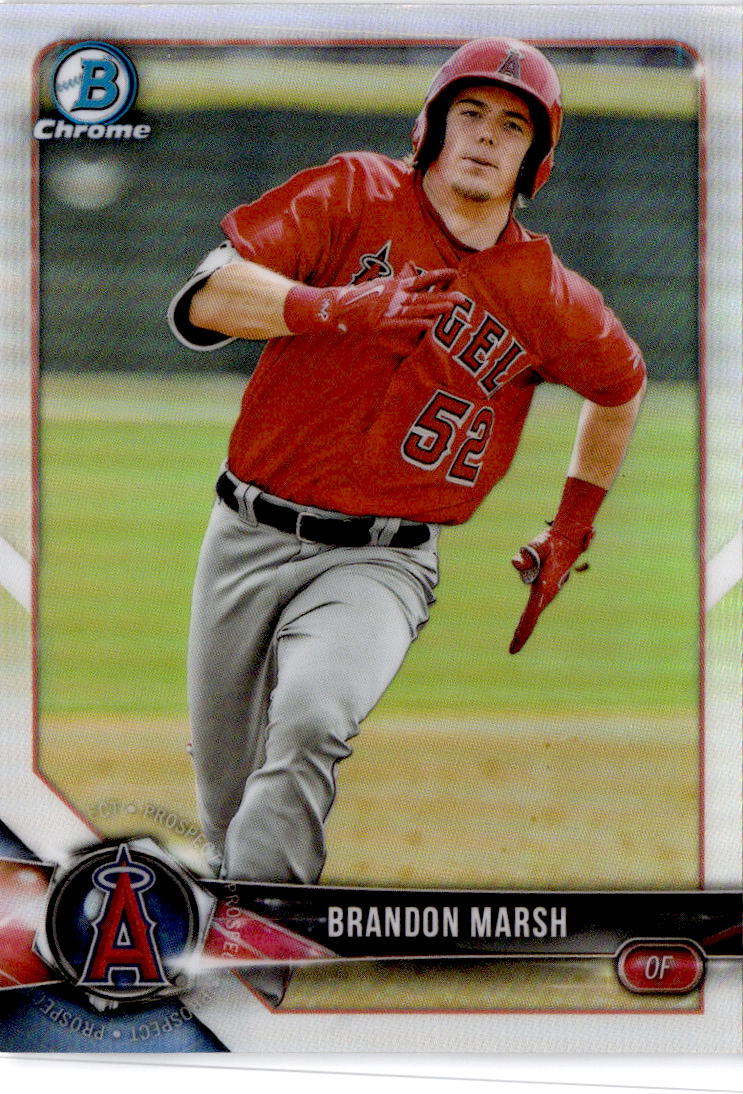 2018 Bowman Draft #BDC-36 Brandon Marsh Chrome Refractors
