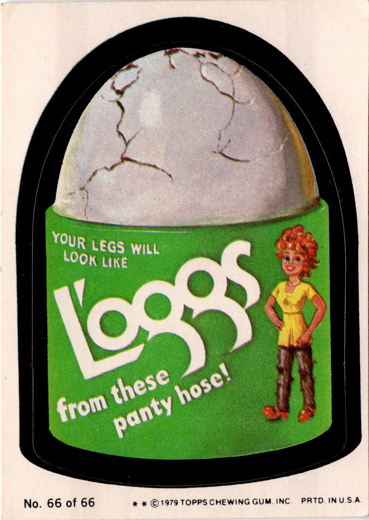 1974 Topps Wacky Packages 7th Series #NNO L'oggs Panty Hose