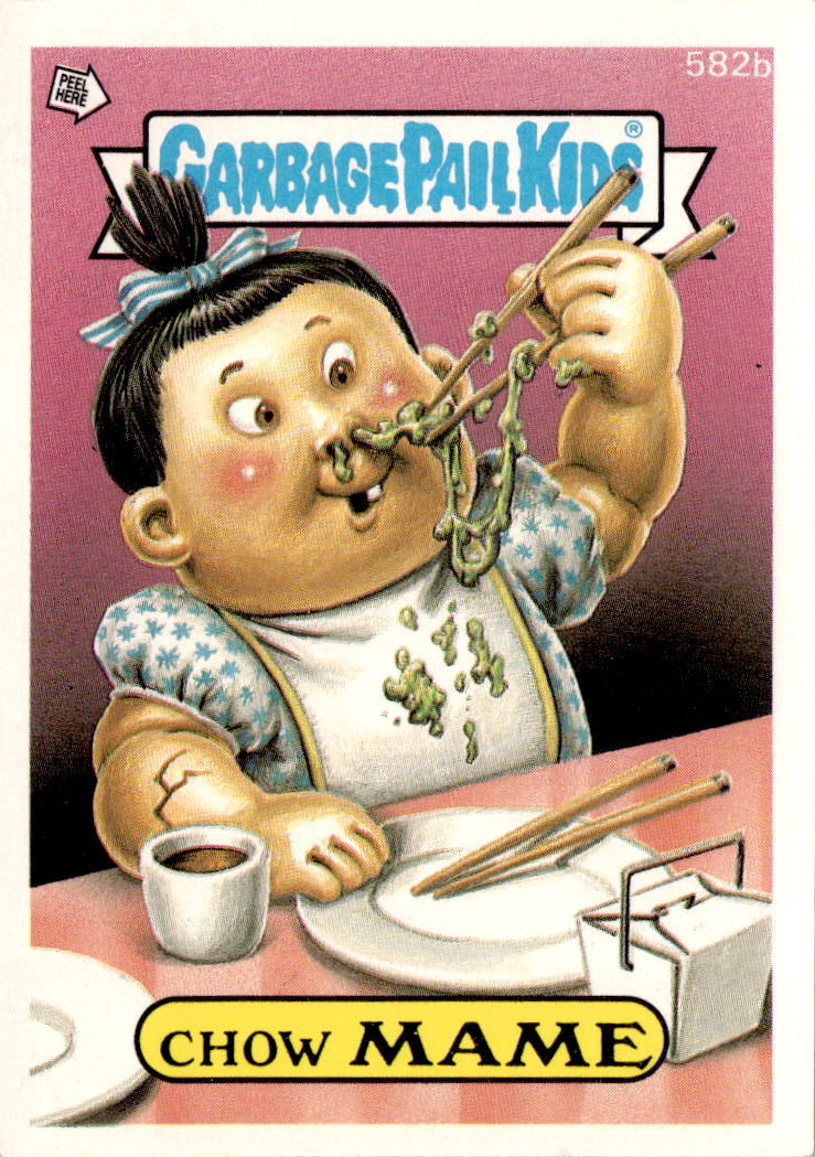 1988 Topps Garbage Pail Kids Series 15 #582b Chow Mame