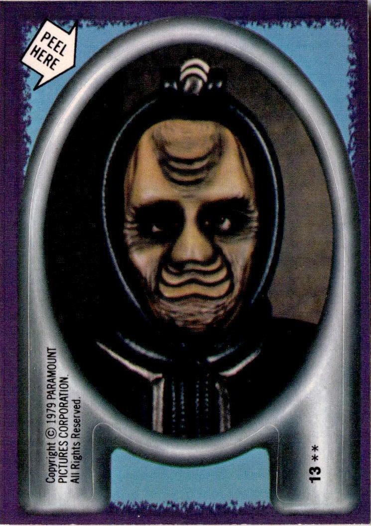 1979 Topps Star Trek: The Motion Picture #13 The Face of Terror Stickers