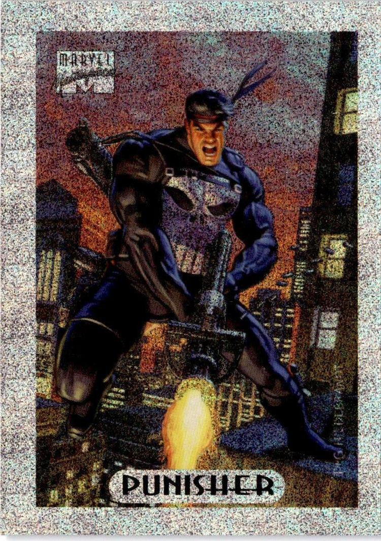 1994 Fleer Marvel Masterpieces Hildebrandt Brothers #6 Punisher Silver Holofoils