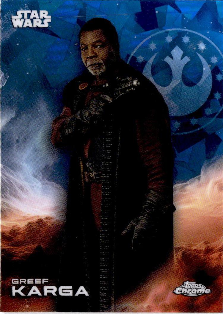 2025 Topps Chrome Sapphire Edition Star Wars #55 Greef Karga