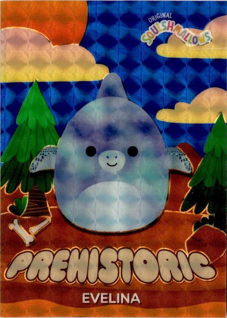 2025 Panini  Squishmallows Evelina Prehistoric Optichrome Blue Mosaic /40