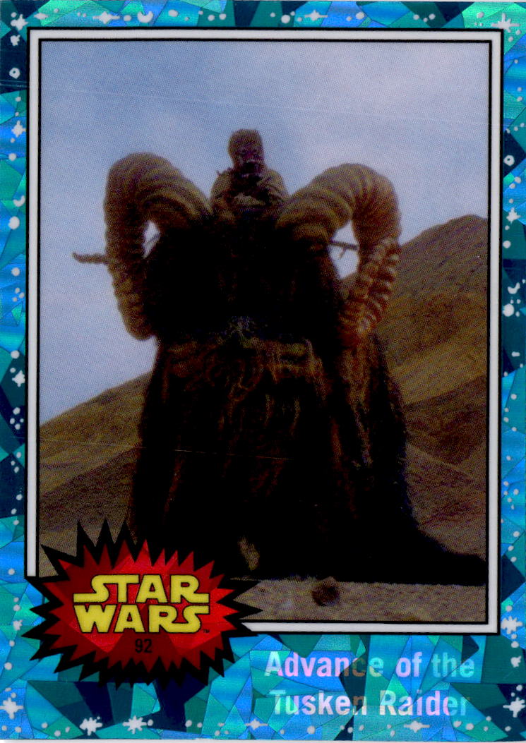 2022 Topps Chrome Sapphire Edition Star Wars #92 Advance of the Tusken Raider