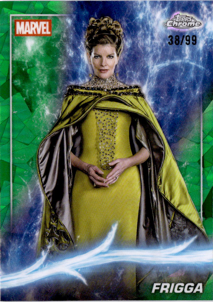 2025 Topps Chrome Sapphire Edition Marvel Studios #13 Frigga Green /99